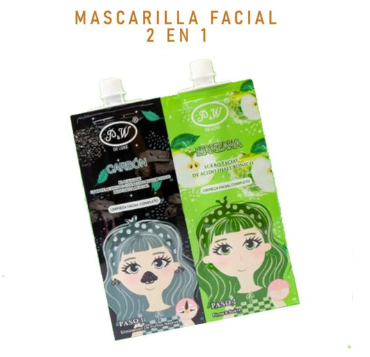 Sachet Mascarilla de Carbón y Ácido Hialurónico Manzana
